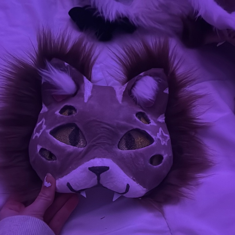 Hq cute alien cat mask therian furry otherpaw